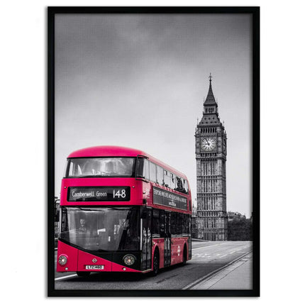 London Bus - Leinwandbild Stadt (Canvas) kaufen bei Linkreich – Jetzt entdecken!