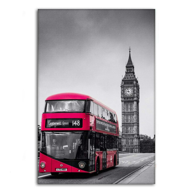 London Bus - Leinwandbild Stadt (Canvas) kaufen bei Linkreich – Jetzt entdecken!