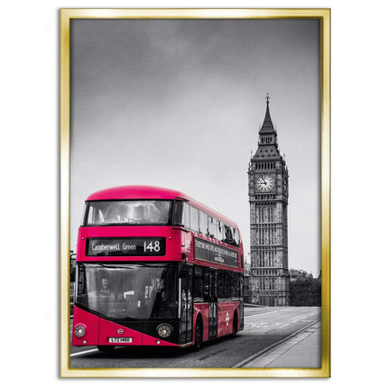 London Bus - Leinwandbild Stadt (Canvas) kaufen bei Linkreich – Jetzt entdecken!