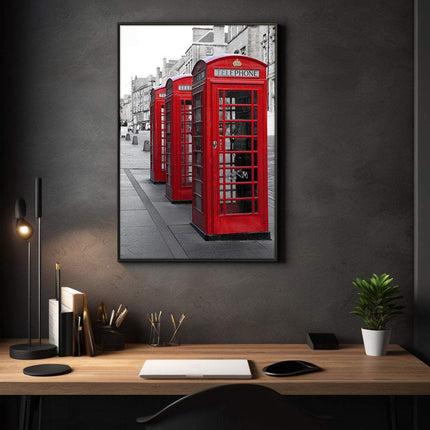London Telephone Box - Leinwandbild Stadt (Canvas) kaufen bei Linkreich – Jetzt entdecken!