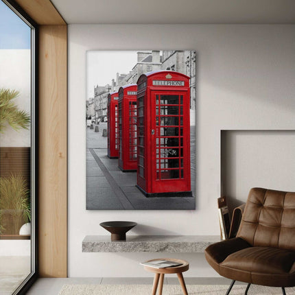 London Telephone Box - Leinwandbild Stadt (Canvas) kaufen bei Linkreich – Jetzt entdecken!