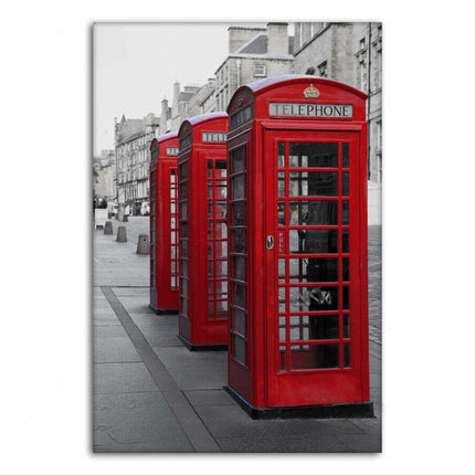 London Telephone Box - Leinwandbild Stadt (Canvas) kaufen bei Linkreich – Jetzt entdecken!