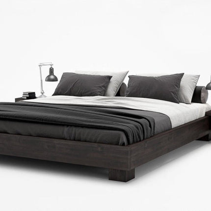 SEO. LUGO Massivholzbett - Wenge Linkreich