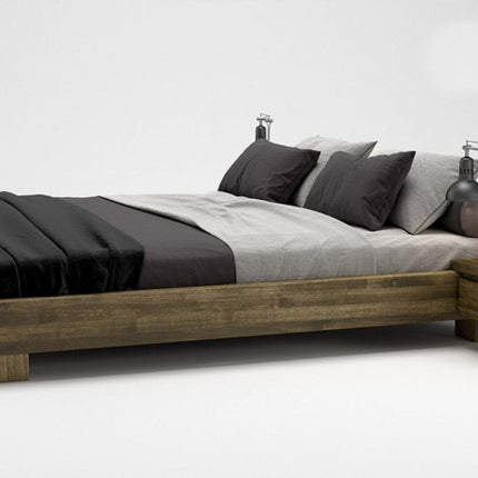 SEO. LUGO Massivholzbett - Light - Wenge Linkreich