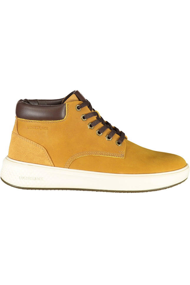 LUMBERJACK Herren Sportschuhe Gelb – Sneaker mit herausnehmbarem Fußbett für Herbst/Winter