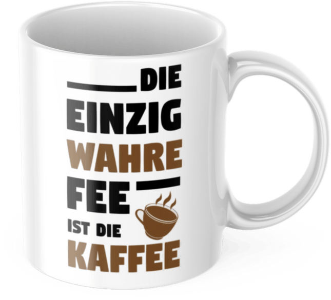 Lustige Kaffeetasse "Die Einzig Wahre Fee Ist Der Kaffee" Frühstück Morgen Arbeit Tasse Büro Geschenk (Kaffeetassen & - becher) kaufen bei Linkreich – Jetzt entdecken!