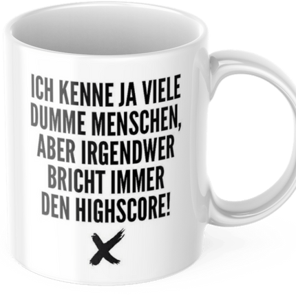 Lustige Kaffeetasse "Ich kenne ja viele dumme Menschen..." Frühstück Morgen Arbeit Tasse Büro Geschenk (Kaffeetassen & - becher) kaufen bei Linkreich – Jetzt entdecken!