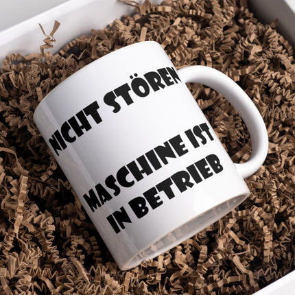 SEO. Lustige Kaffeetasse "Nicht Stören, Maschine Ist In Betrieb" Frühstück Morgen Arbeit Tasse Büro Geschenk - Linkreich