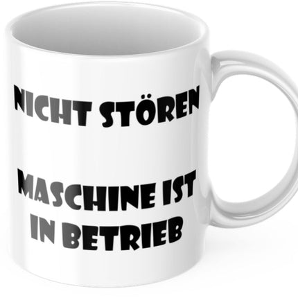 SEO. Lustige Kaffeetasse "Nicht Stören, Maschine Ist In Betrieb" Frühstück Morgen Arbeit Tasse Büro Geschenk - Linkreich