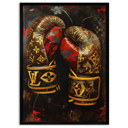 Luxury Boxing Gloves - Leinwandbild Pop Art / Luxuriös (Canvas) kaufen bei Linkreich – Jetzt entdecken!