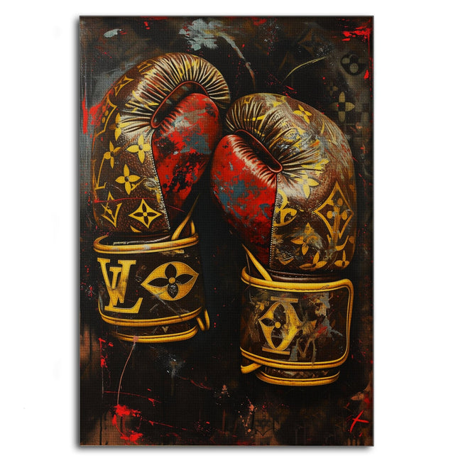 Luxury Boxing Gloves - Leinwandbild Pop Art / Luxuriös (Canvas) kaufen bei Linkreich – Jetzt entdecken!