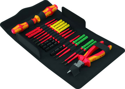 Wera Kraftform Kompakt VDE 17 Extra Slim 2 Set, 21-teilig inkl. KNIPEX Spitz-Kombizange