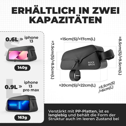 Magnetische Oberrohrtasche 100% Wasserdicht (Fahrradtaschen) kaufen bei Linkreich – Jetzt entdecken!