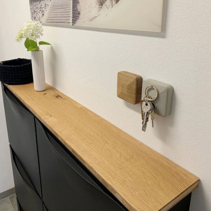 SEO. Magnetischer Schlüsselhalter HAMO (3er Set) - 1x Eiche 1x Lichtgrau 1x Grau Linkreich