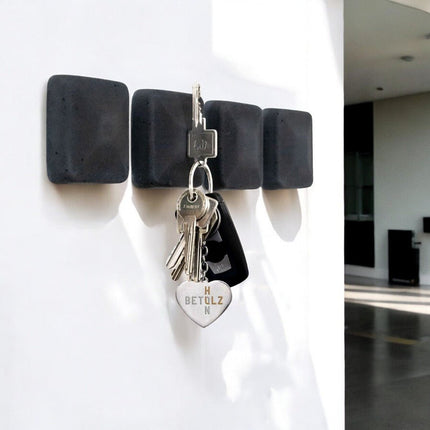 SEO. Magnetischer Schlüsselhalter HAMO (4er Set) - 4x Anthrazit Linkreich