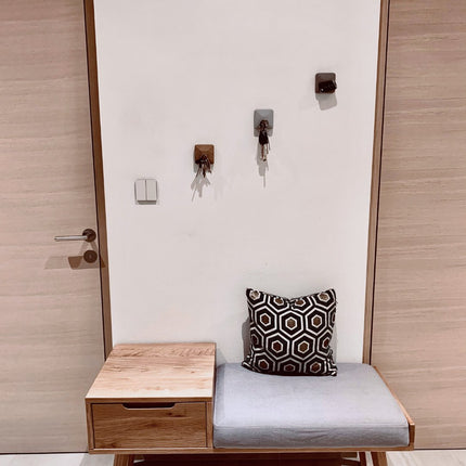 SEO. Magnetischer Schlüsselhalter HAMO (4er Set) - 1x Eiche 1x Lichtgrau 2x Grau Linkreich