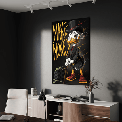 Make Money Dagobert - Leinwandbild Pop Art / Motivation (Canvas) kaufen bei Linkreich – Jetzt entdecken!