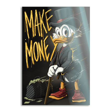Make Money Dagobert - Leinwandbild Pop Art / Motivation (Canvas) kaufen bei Linkreich – Jetzt entdecken!