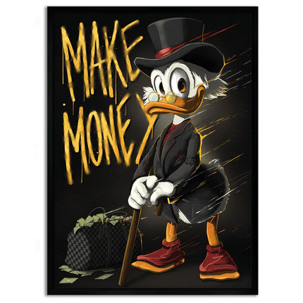 Make Money Dagobert - Leinwandbild Pop Art / Motivation (Canvas) kaufen bei Linkreich – Jetzt entdecken!