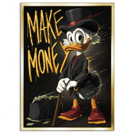 Make Money Dagobert - Leinwandbild Pop Art / Motivation (Canvas) kaufen bei Linkreich – Jetzt entdecken!