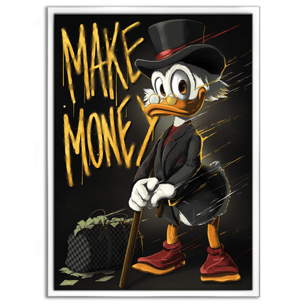 Make Money Dagobert - Leinwandbild Pop Art / Motivation (Canvas) kaufen bei Linkreich – Jetzt entdecken!