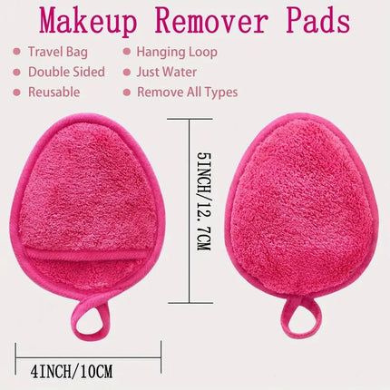 SEO. Make - up - Entferner - Tücher – 6 Stück - Abschminkpads - Pink Linkreich