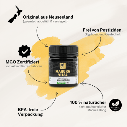 SEO. Manuka Honig MGO 450+, 250g - Linkreich