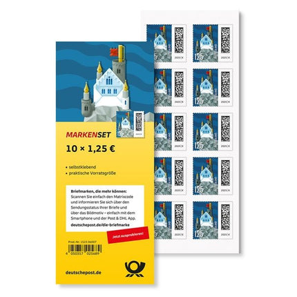 SEO. Markenset Briefburg, Briefmarke zu 1,25 €, 10er - Set - Linkreich