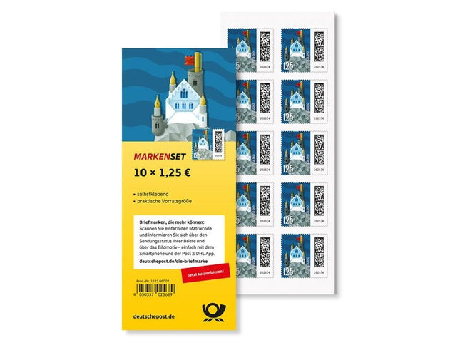 SEO. Markenset Briefburg, Briefmarke zu 1,25 €, 10er - Set - Linkreich