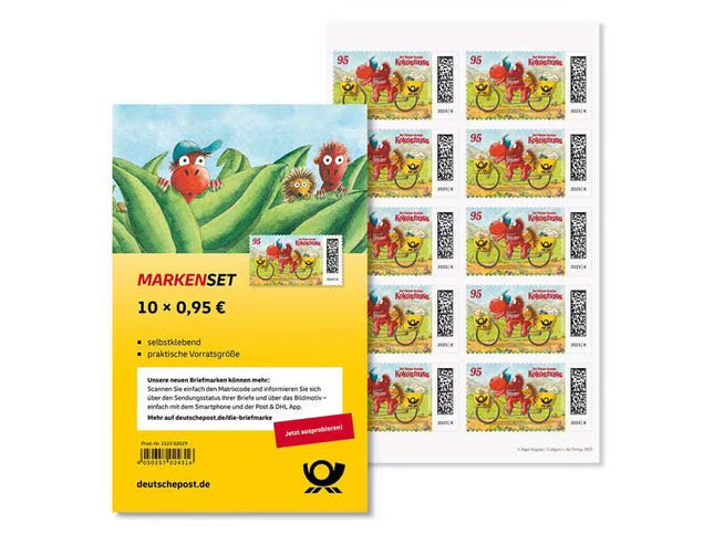 SEO. Markenset "Der kleine Drache Kokosnuss", Briefmarke zu 0,95 €, 10er - Set - Linkreich