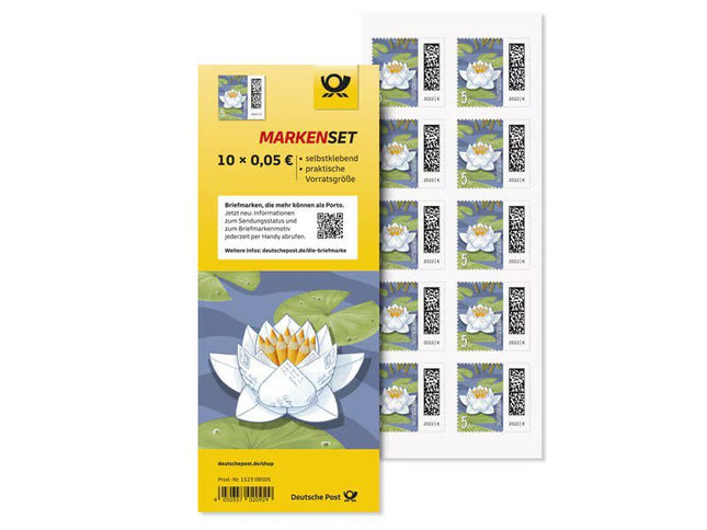 SEO. Markenset Seebriefrose, Briefmarke zu 0,05 €, 10er - Set - Linkreich
