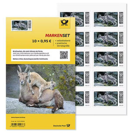 SEO. Markenset "Steinbock", Briefmarke zu 0,95 €, 10er - Set - Linkreich