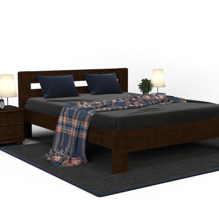 SEO. Markus Kieferbett aus Massivholz | Massivholz Bett 100% Bio für gesundes Schlafen im Naturholz Design - 90 x 200 cm Linkreich