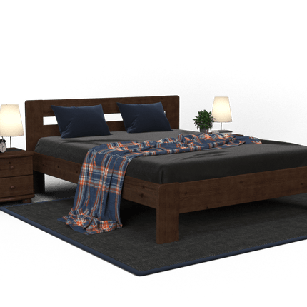 SEO. Markus Kieferbett aus Massivholz | Massivholz Bett 100% Bio für gesundes Schlafen im Naturholz Design - 90 x 200 cm Linkreich