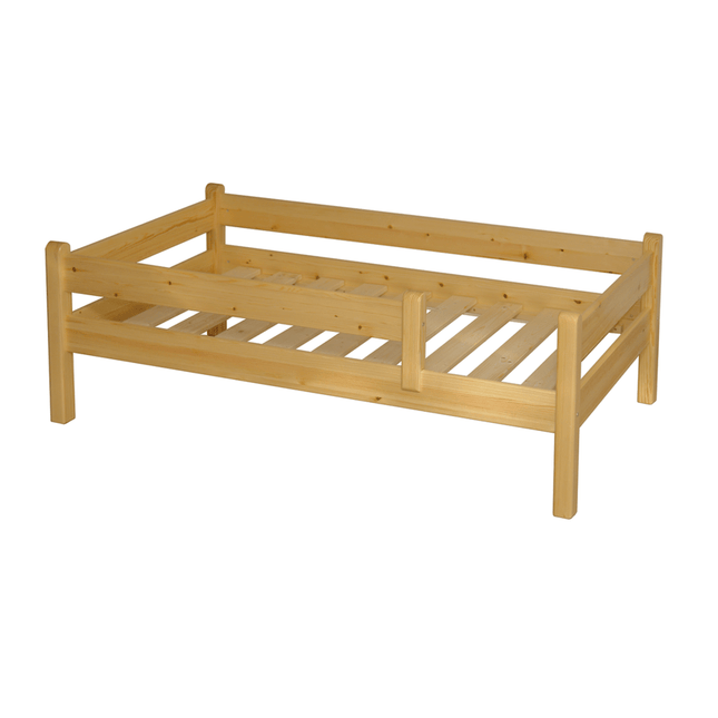 SEO. Markus Kinderbett 80x160cm | Kiefer Massivholz | Naturholz | 100% Bio - Bett - Natur Linkreich