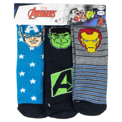 SEO. Marvel Avengers Socken 3 Paar Unisex Kinder Iron Man Hulk Captain America - 23 - 26 Linkreich