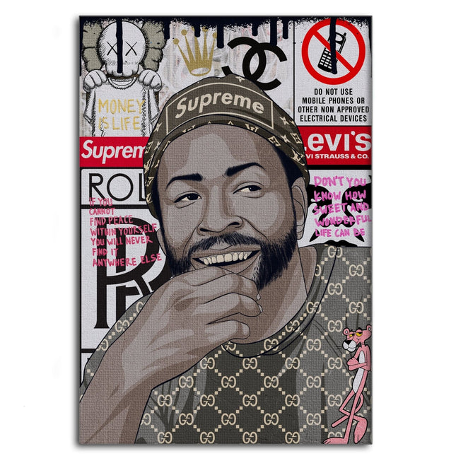 Marvin Gaye - Leinwandbild Pop Art (Canvas) kaufen bei Linkreich – Jetzt entdecken!