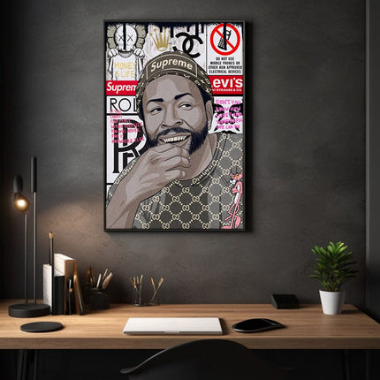 Marvin Gaye - Leinwandbild Pop Art (Canvas) kaufen bei Linkreich – Jetzt entdecken!