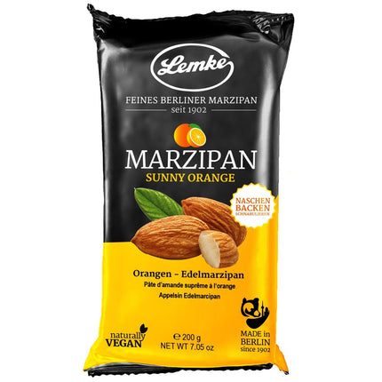 SEO. Marzipan Sunny Orange - 1 x 200g Linkreich
