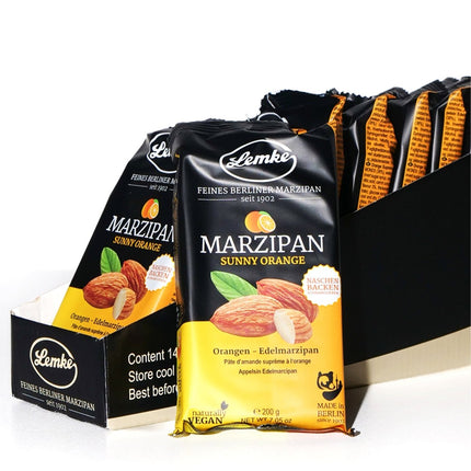 SEO. Marzipan Sunny Orange - 1 x 200g Linkreich