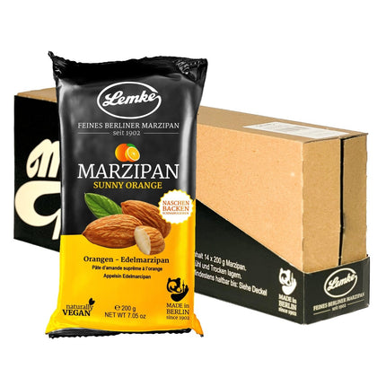 SEO. Marzipan Sunny Orange - 14 x 200g Linkreich