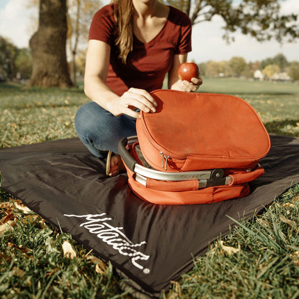 Ultraleichte und wasserabweisende Outdoor-Decke mit Befestigungshaken (160 x 110 cm) von Matador Pocket Blanket 4.0 (black)