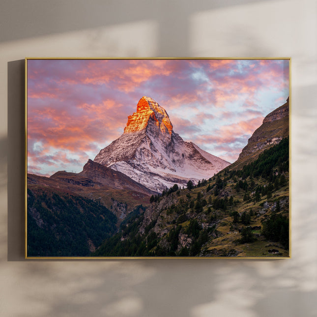 Matterhorn at Sunrise – Swiss Alps Wall Art
