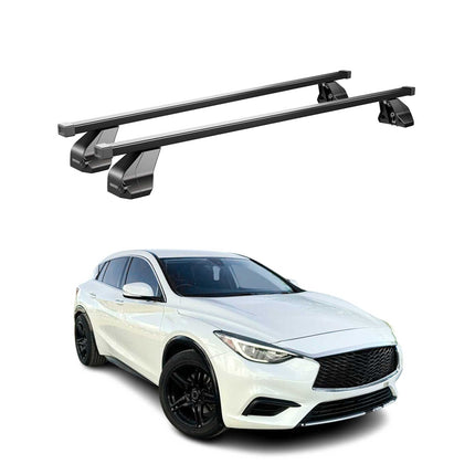 Menabo Dachträger Grundtäger für Infiniti QX30 2017-2019 75kg Stahl Schwarz 2x