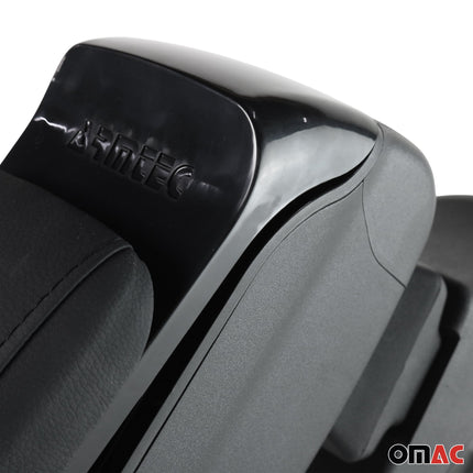 Armlehne Mittelarmlehne Mittelkonsole für Opel Corsa 2014-2019 PU-Leder Schwarz