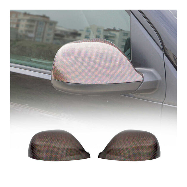 Spiegelkappen Spiegelabdeckung für VW Multivan T5 2009-15 Kohlefaser Carbon Rot