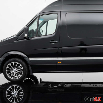 Seitentürleiste Chrom für Mercedes Sprinter W906 2006-18 L2 Gebürstet