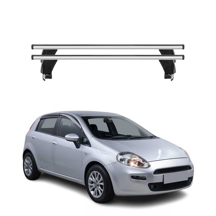 Menabo Dachträger Grundtäger für Fiat Punto mk3 2012-2018 5tür 50kg Alu Grau 2x