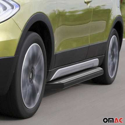 Trittbretter Seitenschweller für Suzuki SX4 2016-2021 ABE Schwarz Alu