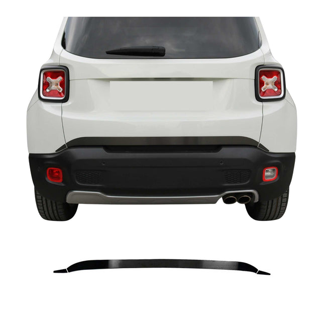 Kofferraumleiste Heckleiste für Jeep Renegade 2014-2024 Gebürstet Dunkel 3tlg